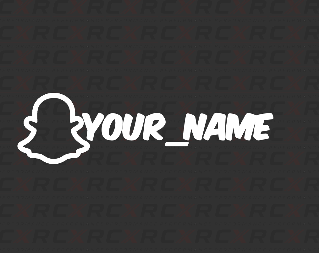 Customised Snapchat Username Stickers
