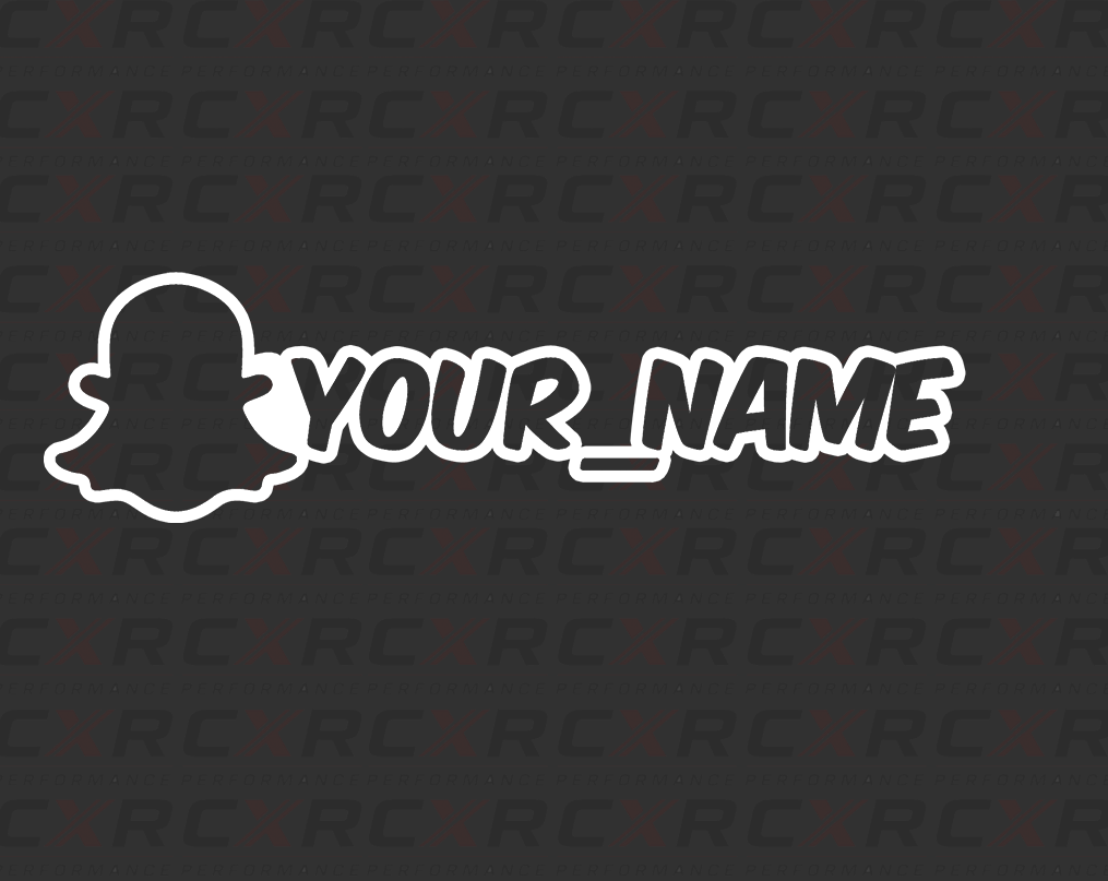 Customised Snapchat Username Stickers