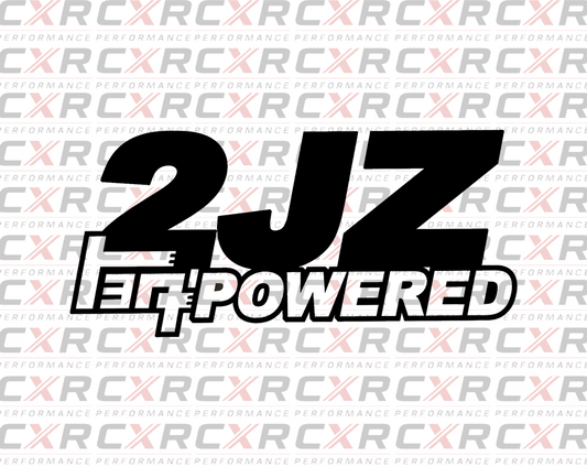 2JZ Powered Sticker - Small