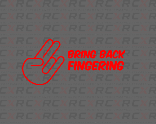 Bring Back Fingering Sticker - Small