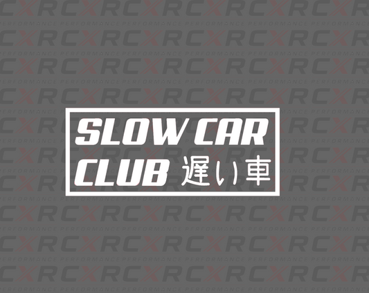 Slow Car Club Sticker - Small