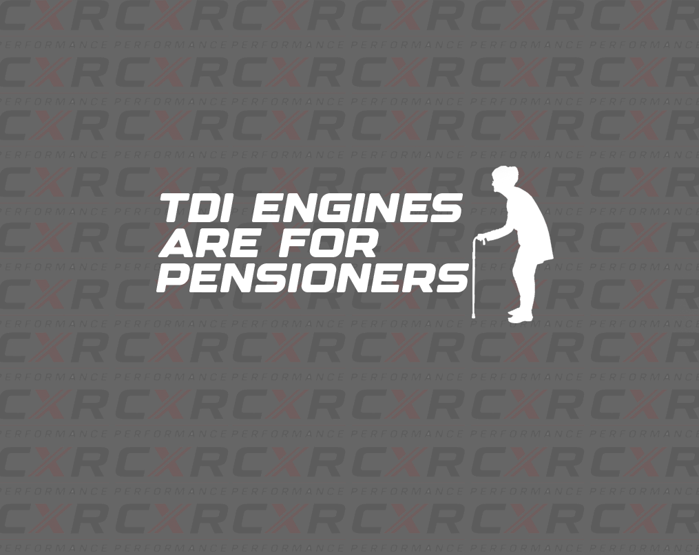 TDI Engines Are For Pensioners Sticker - Small