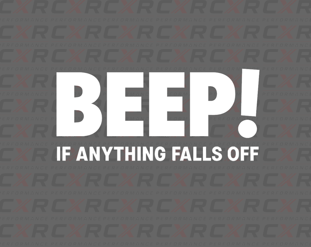 Beep If Anything Falls Off Sticker - Small