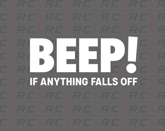 Beep If Anything Falls Off Sticker - Small