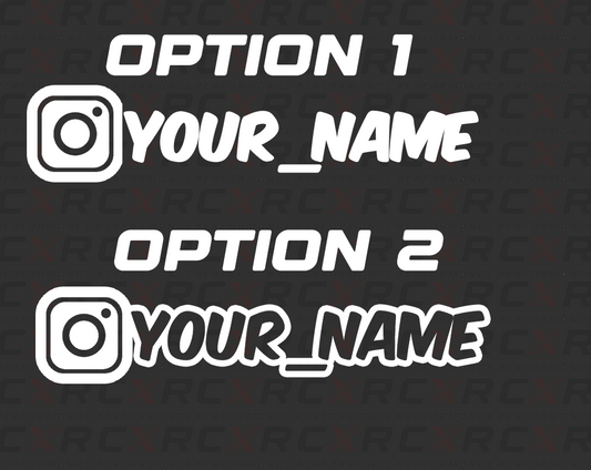 Customised Instagram Username Sticker