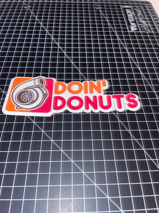 Doin' Donuts Sticker