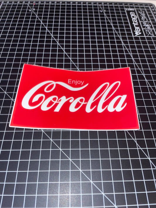 Enjoy Corolla Sticker