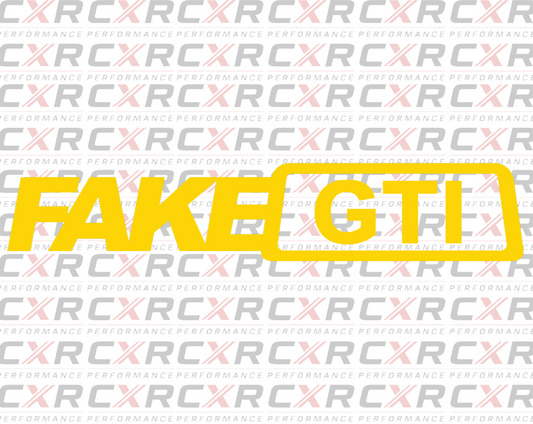 Fake GTI Sticker - Small