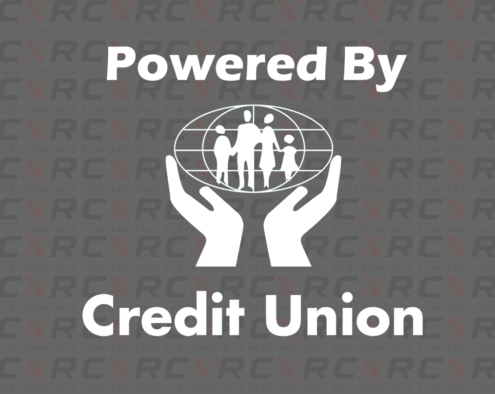 Powered By Credit Union Sticker - Medium